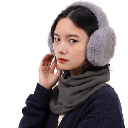 Plush Folding Earmuffs for Women - Warm & Trendy Winter Accessory - Buy Center