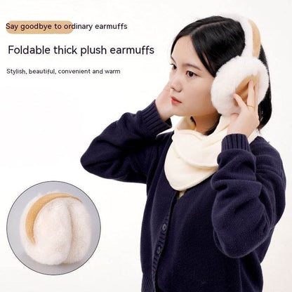 Plush Folding Earmuffs for Women - Warm & Trendy Winter Accessory - Buy Center