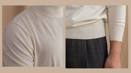 Buycenter British Wool Turtleneck Sweater - Slim Fit, Warm & Trendy - Buy Center