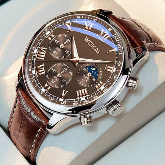 Buy Center Quartz Sport Watch - Casual Leather Belt for Men - Buy Center