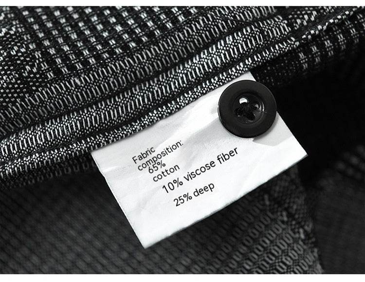 Trendy Color Matching Denim Shirt for Men - Casual Loose Fit, Long Sleeves - Buy Center