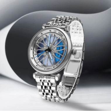 Women's Waterproof Quartz Watch - Stylish in Rose Pink & Silver Blue - Buy Center