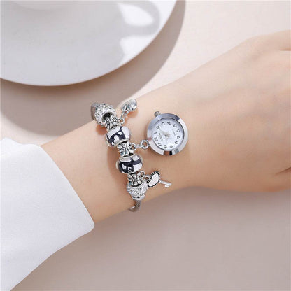 Women's Bangle Watch - Quartz Love Heart Pendant, Minimalist Design - Buy Center