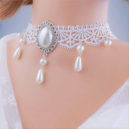 Personalized Multi-Layer Crystal Lace Necklace - Elegant Snake Bone Chain - Buy Center