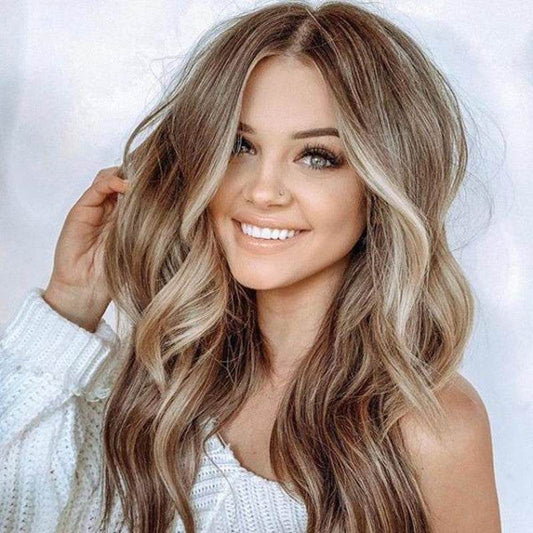 Long Curly Dyed Wig - Adjustable Fit, Natural Look, 65cm for Women - Buy Center