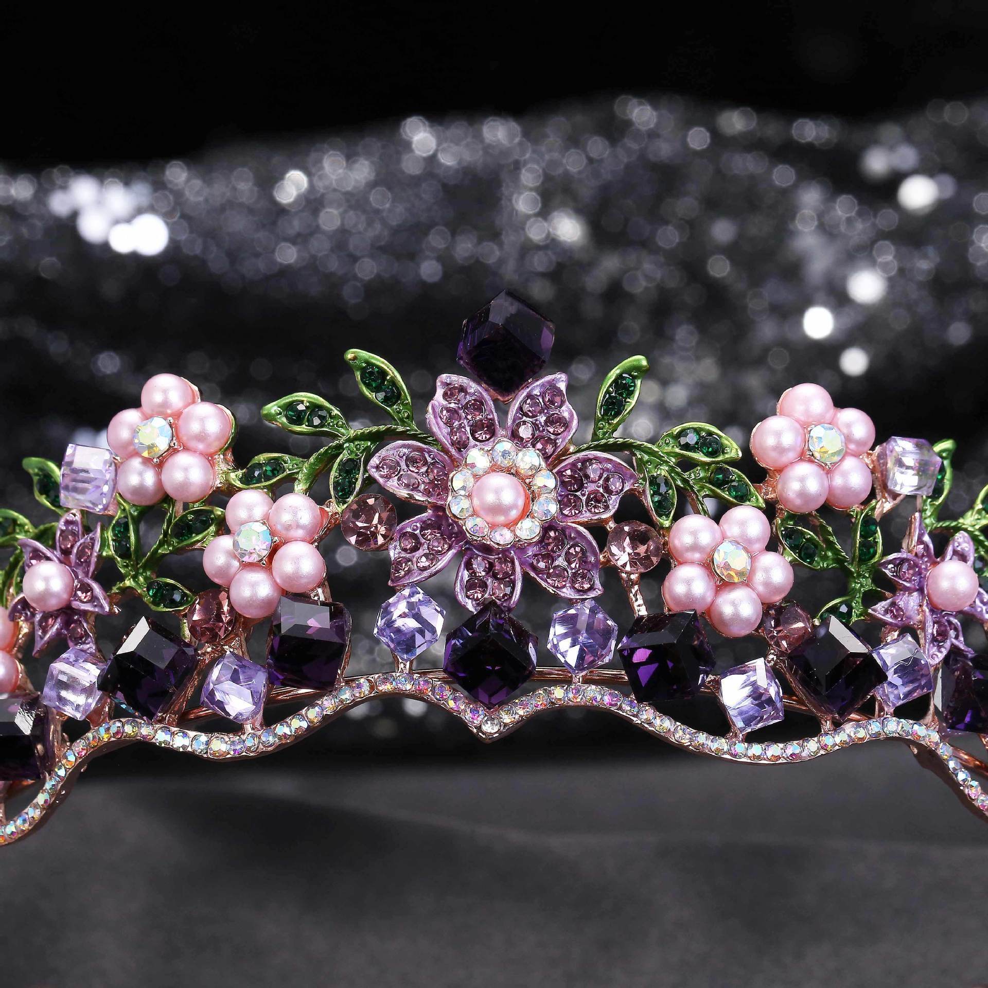 Alloy Crystal Flower Wedding Hair Ornaments - Elegant Bridal Jewelry Set - Buy Center