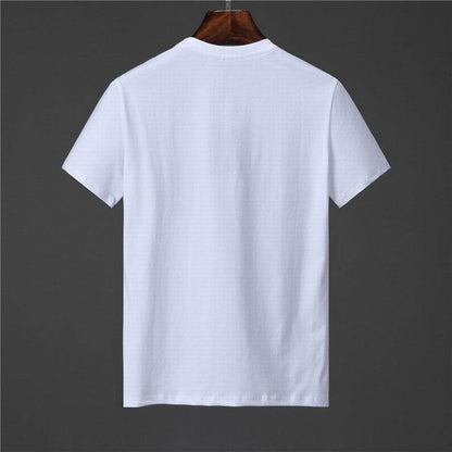 Buycenter Couple Short-Sleeved T-Shirt - Cotton Geometric Design - Buy Center