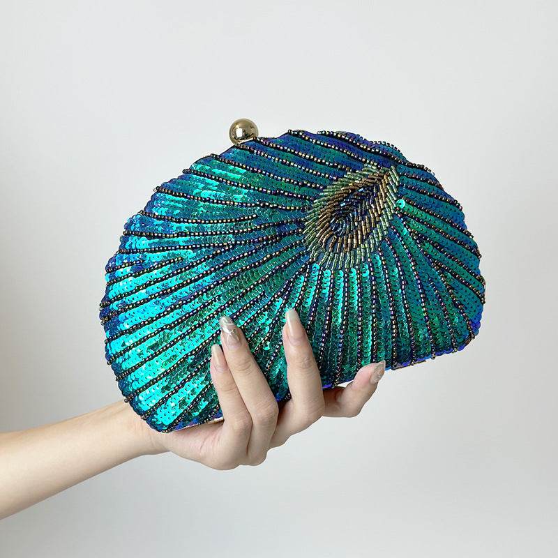 Women's Vintage Beaded One-Shoulder Handbag - Elegant Crossbody Style - Buy Center