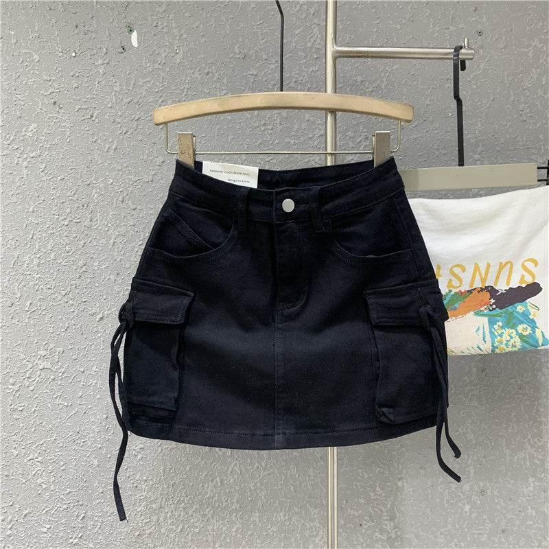 Personalized A-Line Skirt - Three-Dimensional Denim Design in 3 Colors - Buy Center