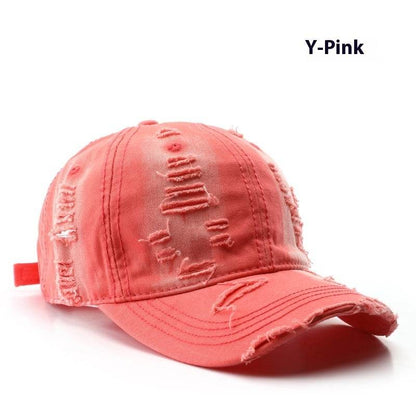 Retro Pure Color Washed Baseball Cap - Stylish UV Protection & Comfort - Buy Center