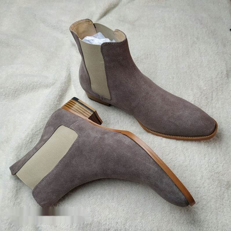 Men's Buckskin Martin Boots - Stylish All-Match Design for Winter 2025 - Buy Center