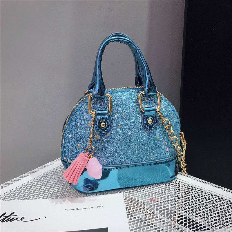 Cute Mini Shell Bag for Boys - Stylish Sequined PU Fabric 2025 - Buy Center