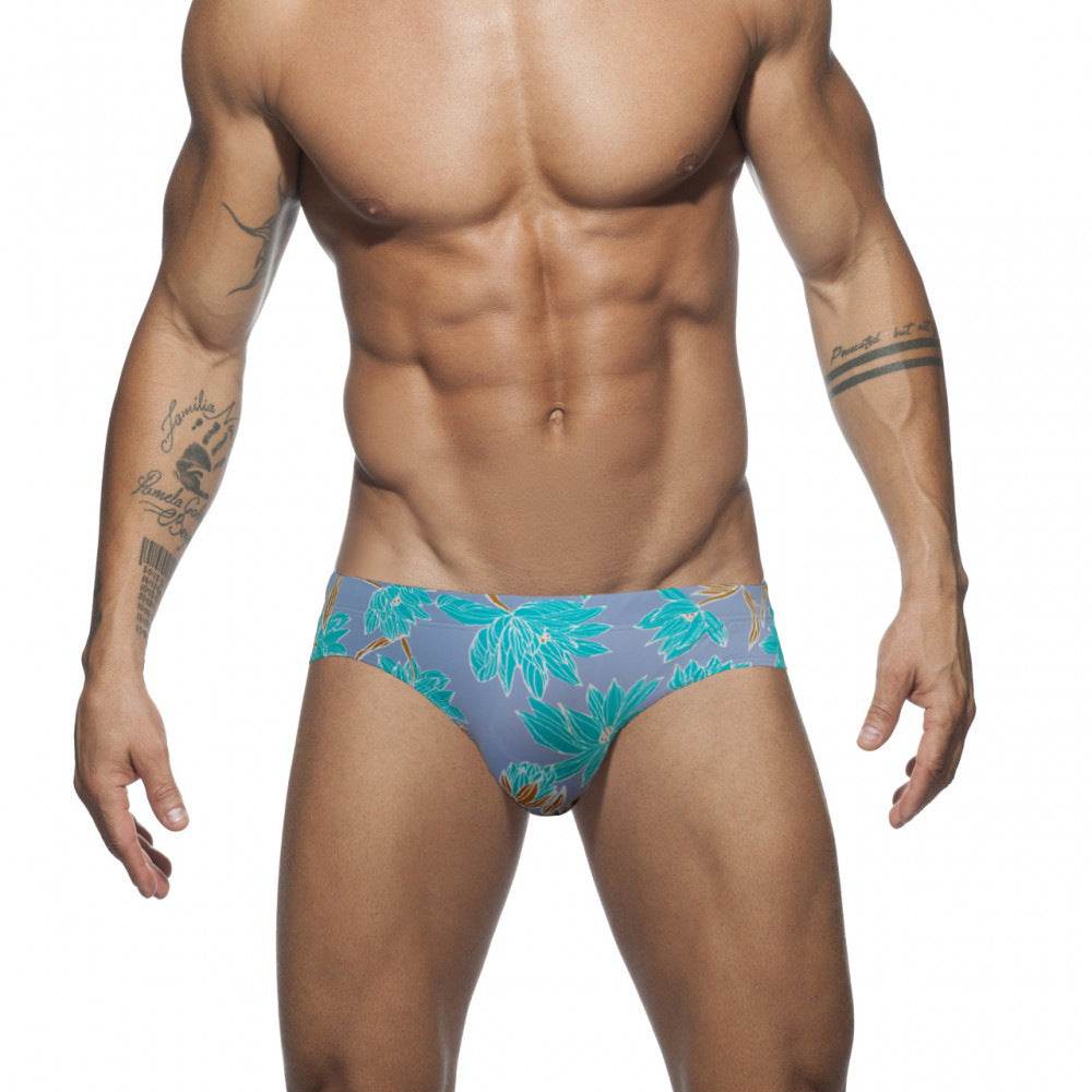 Men's Low-Waisted Swimming Trunks - Stylish Nylon Swimwear for Summer - Buy Center