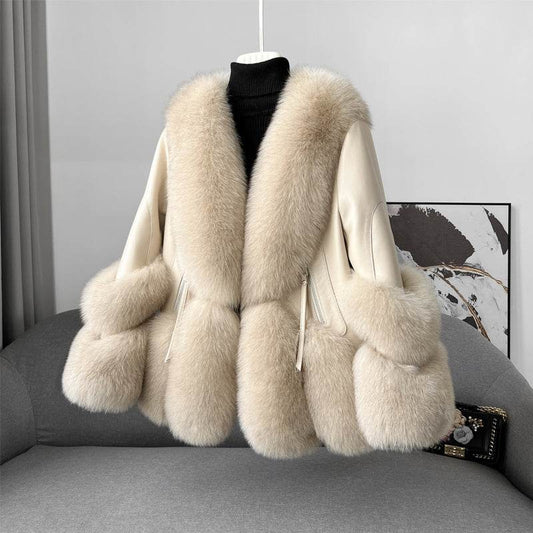 Buycenter Women's Thickened Fur Coat - Warm Down Jacket for Winter - Buy Center