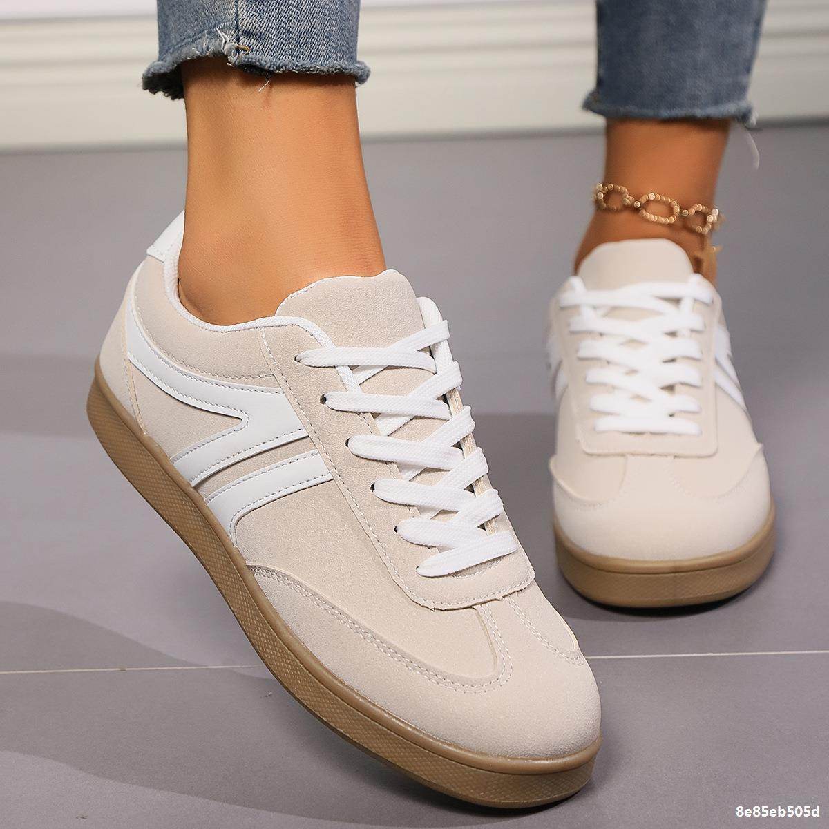 Casual Women's Lace-Up Round Toe Flats - Stylish Slip-On Shoes 2025 - Buy Center