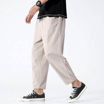 Loose Cotton Linen Cropped Harem Pants - Casual Open Leg Style 2025 - Buy Center