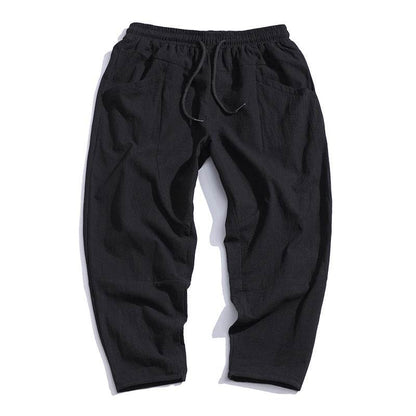 Loose Cotton Linen Cropped Harem Pants - Casual Open Leg Style 2025 - Buy Center