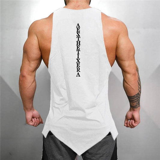 Casual Hip Hop Vest for Men - Trendy Geometric Design & Loose Fit - Buy Center