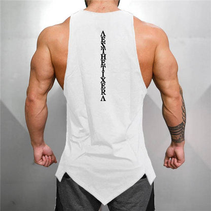 Casual Hip Hop Vest for Men - Trendy Geometric Design & Loose Fit - Buy Center