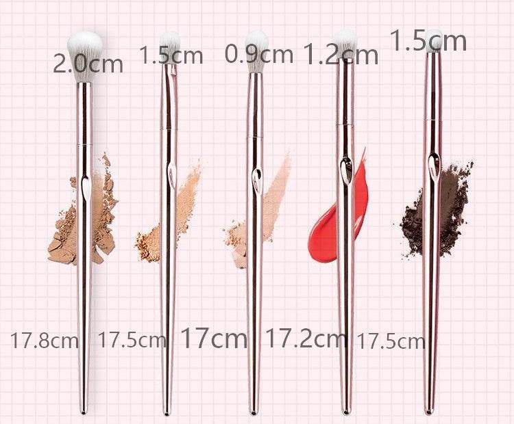 Premium Makeup Brush with Pink Clutch - Stylish Design for Flawless Finish - Buy Center