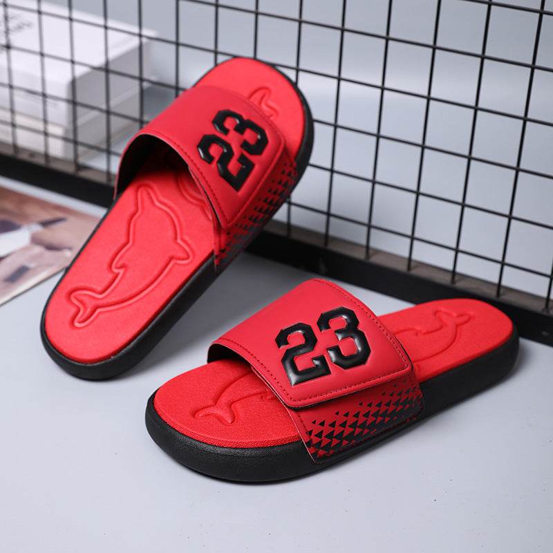 Men's Summer Flip-Flops - Non-Slip Casual Sandals in Black & White - Buy Center