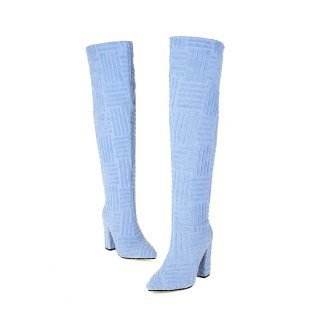 Plus Size Sexy Pointed Toe Thermal Boots - Stiletto Heels for Chic Style - Buy Center