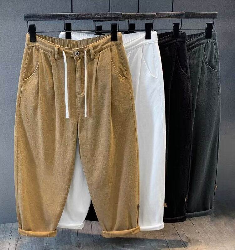 Men's Plus Size Harem Pants - Comfortable Loose Fit for Any Occasion - Buy Center