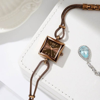 Buy Center Antique Style Square Plate Bracelet Watch - Fashion & Waterproof - Buy Center