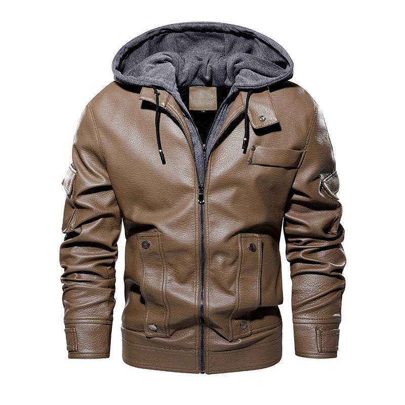 Men's Leather Coat - Fashionable & Warm for Winter 2025 Styles - Buy Center