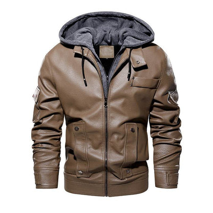 Men's Leather Coat - Fashionable & Warm for Winter 2025 Styles - Buy Center