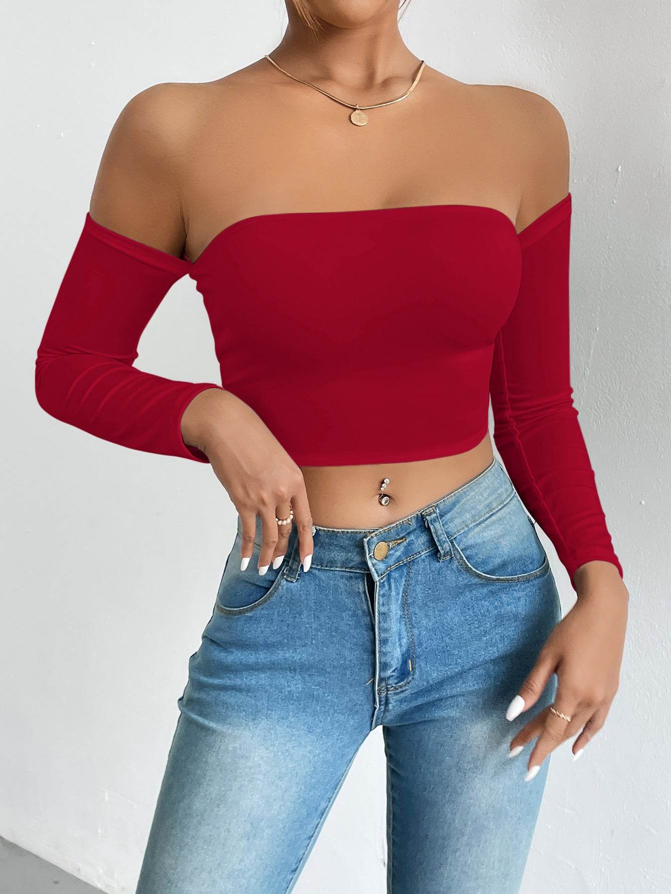Buycenter European Camisole Blazer - Waist Trimming Slim Fit Top - Buy Center