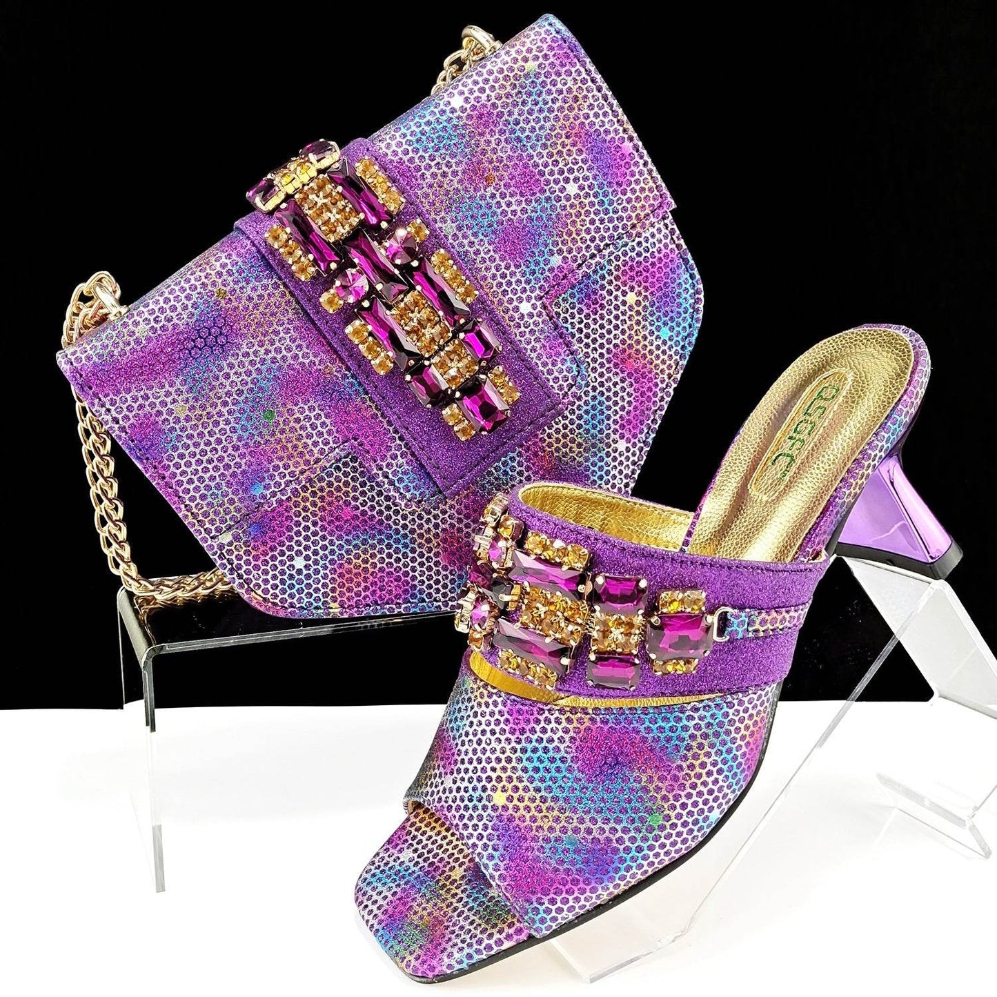 Women's Camouflage High Heel Slippers & Bag Set - Stylish & Casual 2025 - Buy Center