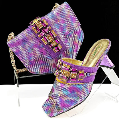 Women's Camouflage High Heel Slippers & Bag Set - Stylish & Casual 2025 - Buy Center