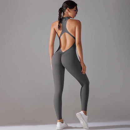 Solid Beauty Long Pants Jumpsuit - Breathable Slim Fit for Every Season - Buy Center