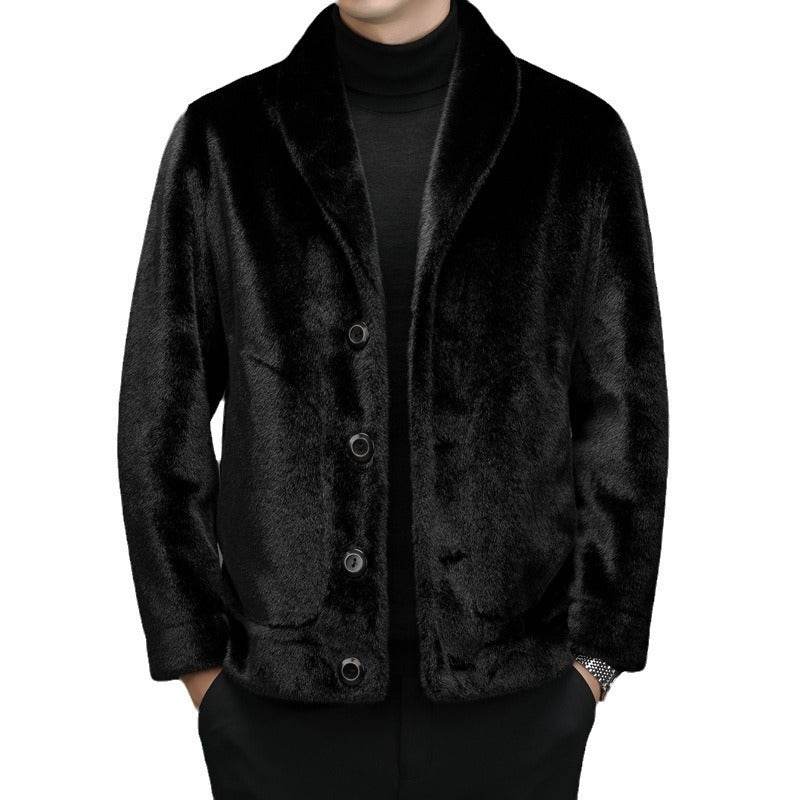 Elegant Padded Coat with Fur Top - Loose Fit & Side Pocket for Comfort - Buy Center