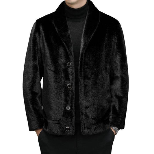 Elegant Padded Coat with Fur Top - Loose Fit & Side Pocket for Comfort - Buy Center