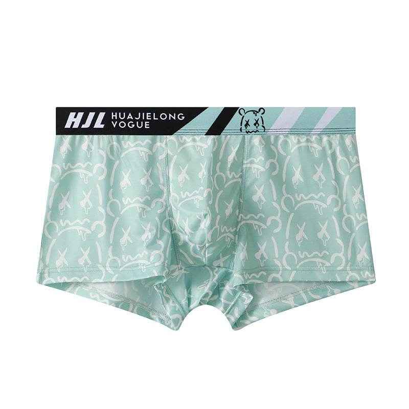 BuyCenter Men's Slim Fit Multi-Color Boxers - Breathable Ice Silk Comfort