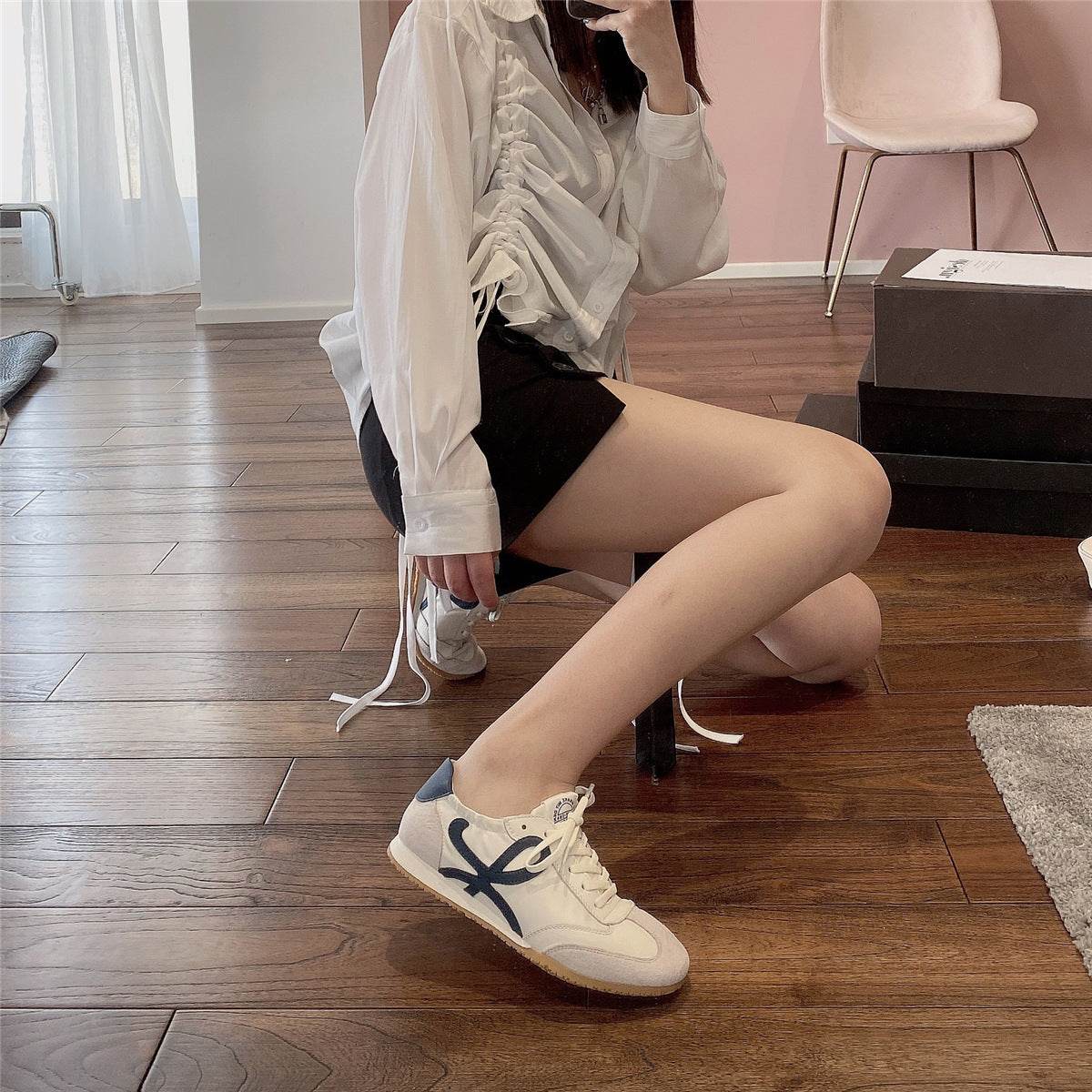Women's Classic Sneaker Flat Shoes - Stylish & Comfortable for All-Day Wear - Buy Center