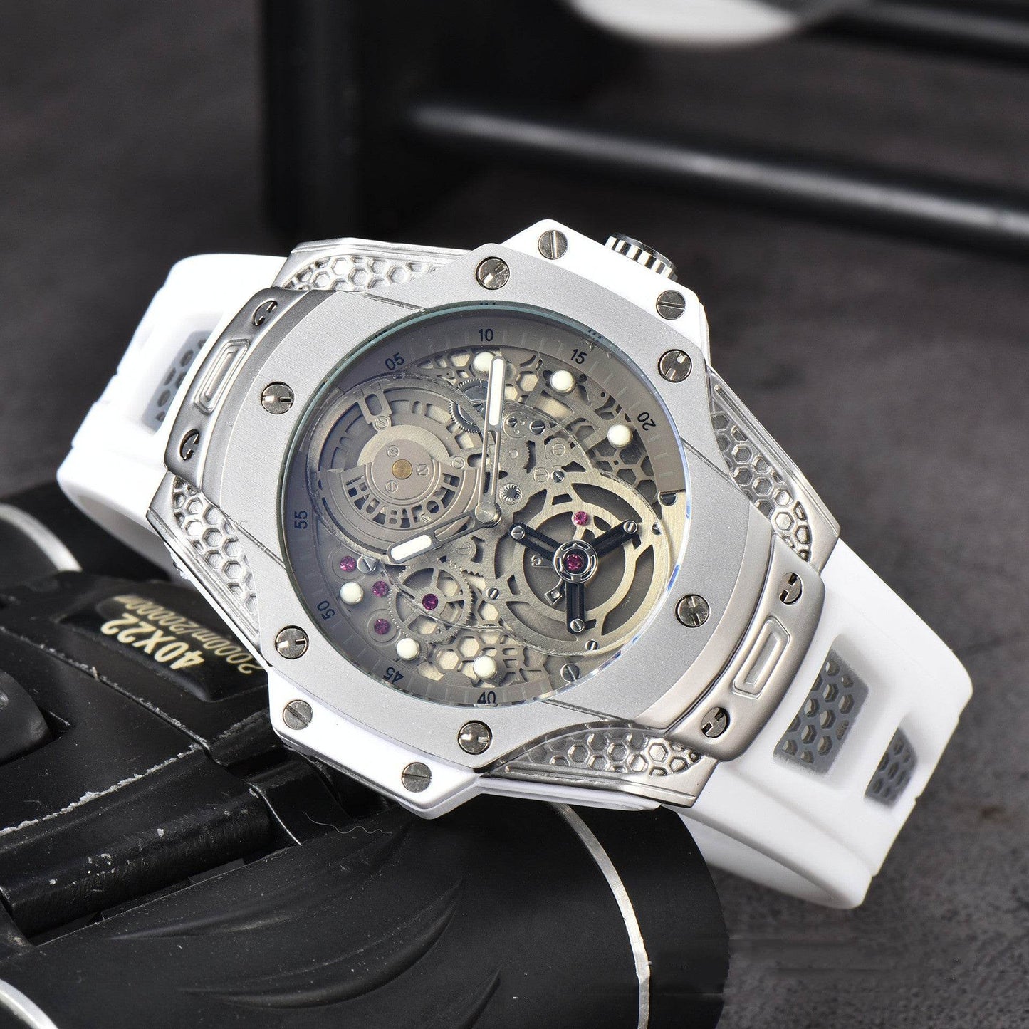 Buy Center Men's Quartz Tape Watch - Stylish Business Timepiece, 46mm Dial - Buy Center