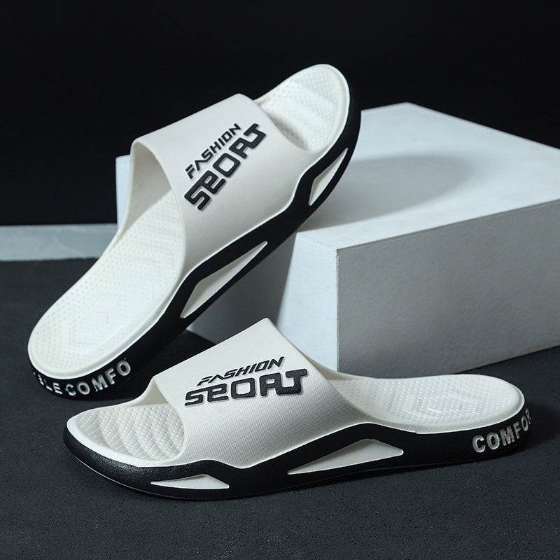 Men's Summer Basketball Slippers - Thick-Soled & Wear-Resistant Comfort - Buy Center