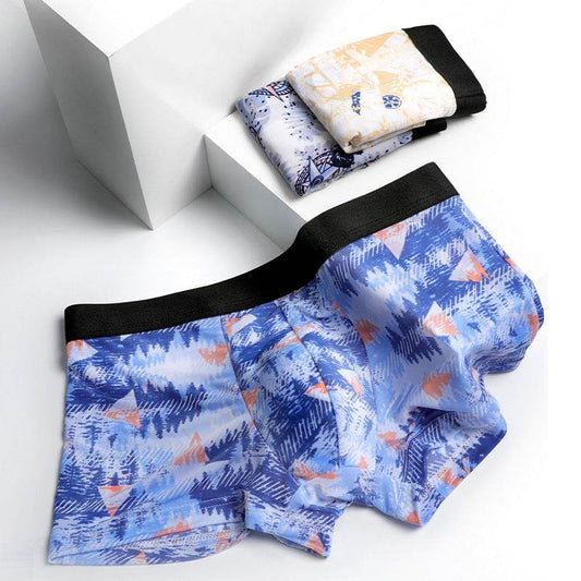 Men's Ice Silk Traceless Shorts - Breathable Summer Comfort Wear - Buy Center