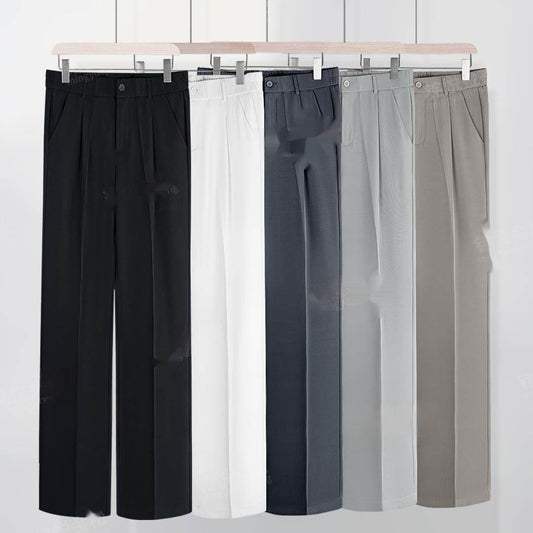 Summer Straight Leg Pants - Comfortable Bamboo Fiber, Stylish Fit - Buy Center