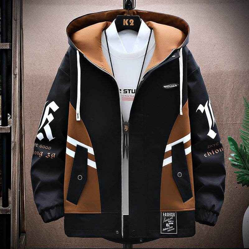 Men's Fall Jacket and Trousers Set - Stylish Leisure Wear for All Sizes