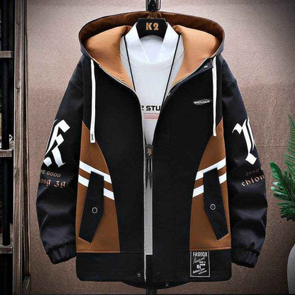Men's Fall Jacket and Trousers Set - Stylish Leisure Wear for All Sizes