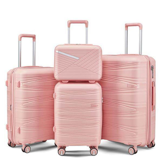 Lightweight 4-Piece Suitcase Set - Expandable Luggage with TSA Lock - Buy Center