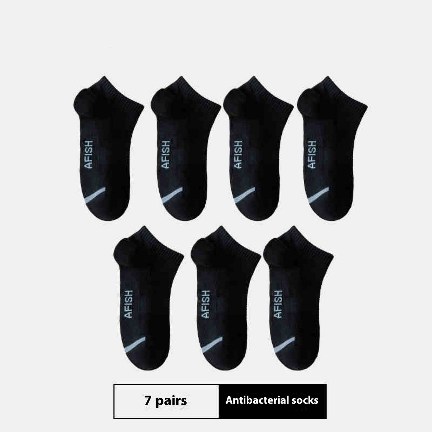 Men's Thin Sport Socks - Breathable Cotton, 7 Pairs for All Seasons - Buy Center