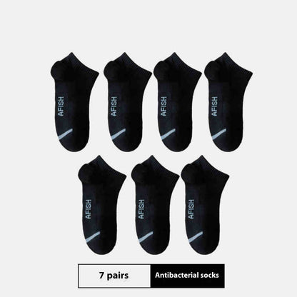 Men's Thin Sport Socks - Breathable Cotton, 7 Pairs for All Seasons - Buy Center