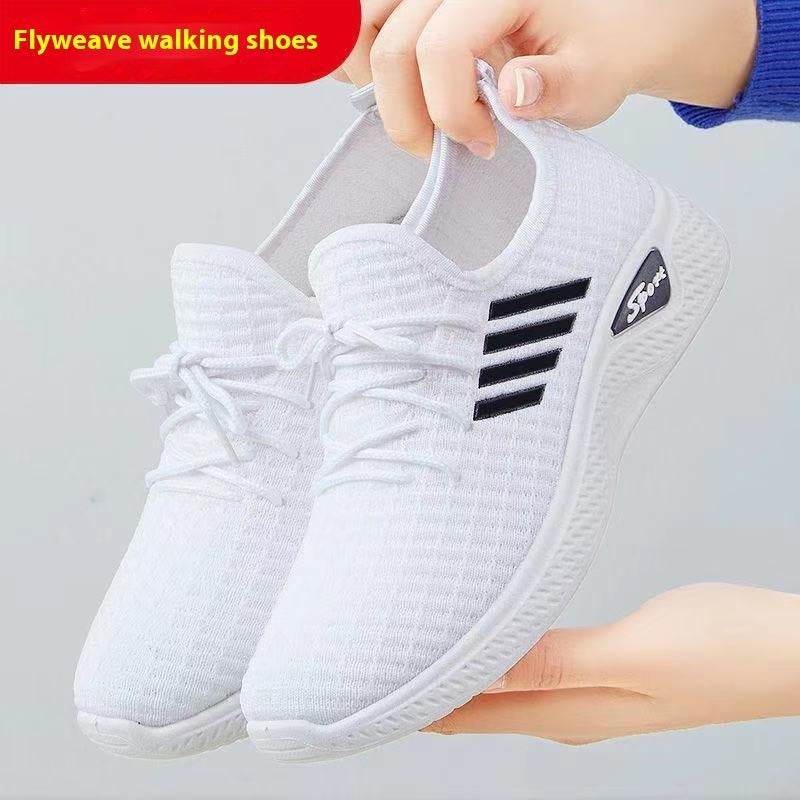 Buycenter Women's Casual Low-top Sneakers - Soft Sole, Flat Heel Shoes - Buy Center