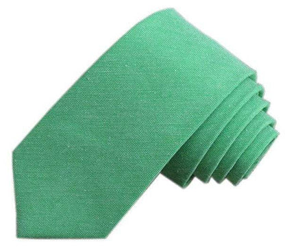Casual Cotton and Linen Men's Narrow Tie - Stylish 6cm for Any Occasion - Buy Center