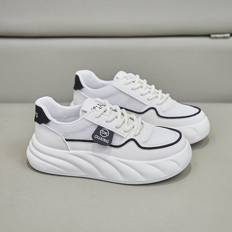 Height Increasing Breathable Sports Shoes for Women - Trendy Mid Heel - Buy Center